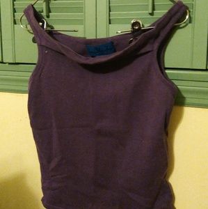 Purple off the shoulder tank